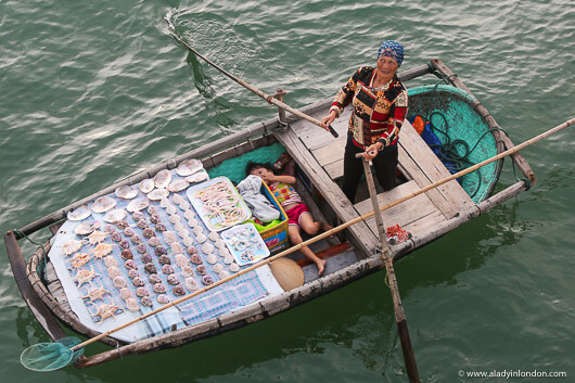 Souvenir Boat in Halong Bay, Vietnam