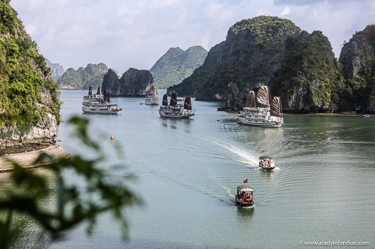 Boats in Halong Bay, Vietnam