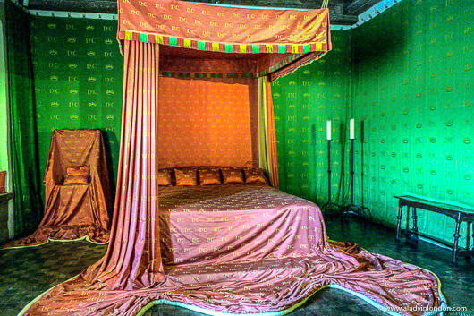 Bedroom at Leeds Castle in Kent, England