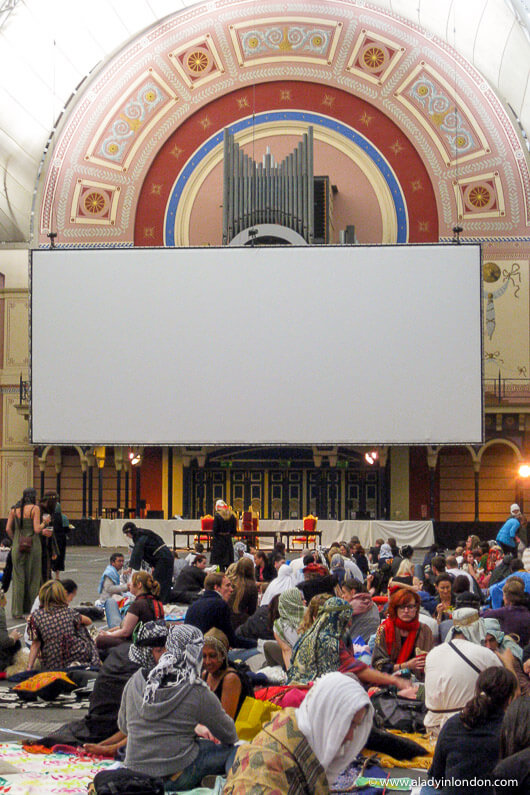 Secret Cinema Screen at the Ally Pally in London