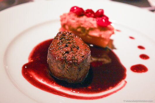 Venison at Alain Ducasse at The Dorchester