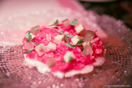 Starter at Bob Bob Ricard Restaurant in London