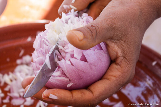 Chopping Onions in Marrakech