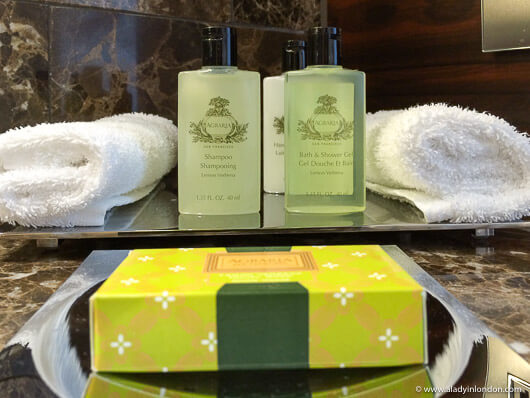 Cosmetics at the Conrad London St James Hotel