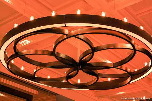 Chandelier in Dinner by Heston Blumenthal Restaurant