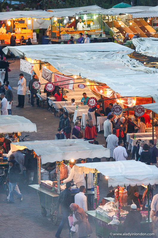 Djemaa el-Fna in Marrakech at Night