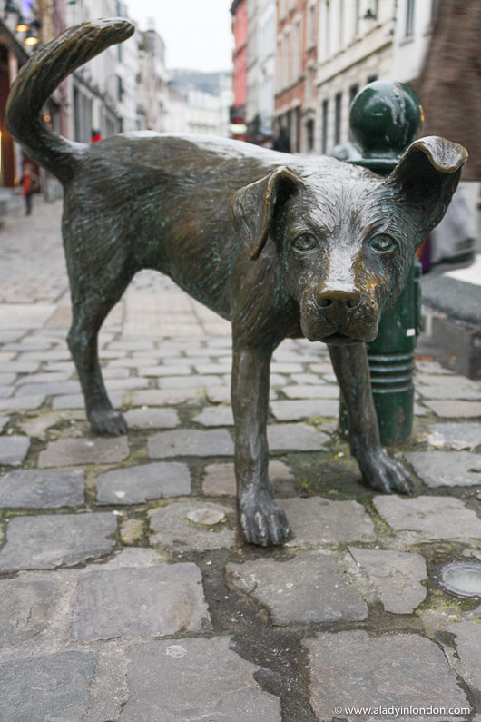 Dog Sculpture in Brussels