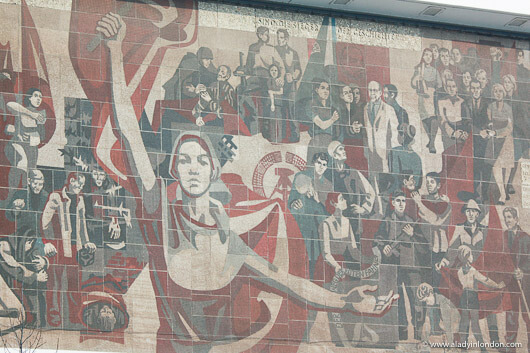 Soviet mural in Dresden