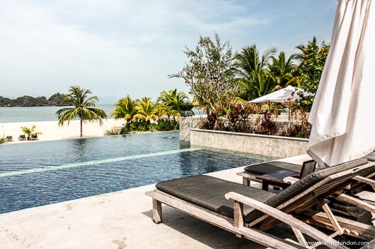 Four Seasons Pool in Langkawi in Winter