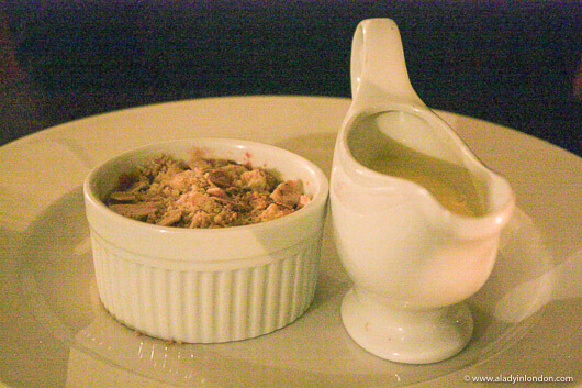 Dessert at Hollins Hall Hotel in West Yorkshire