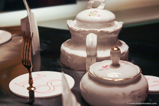 Advent table at the Andaz Hotel in London