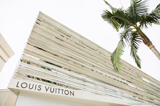 Louis Vuitton on Rodeo Drive in Beverly Hills, California