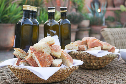 Bread at an Olive Oil Tasting on a Marrakech Food Tour