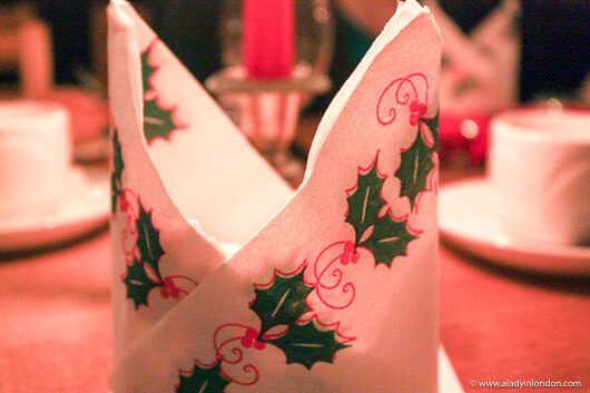 Christmas Formal Hall Dinner at Newnham College at Cambridge University