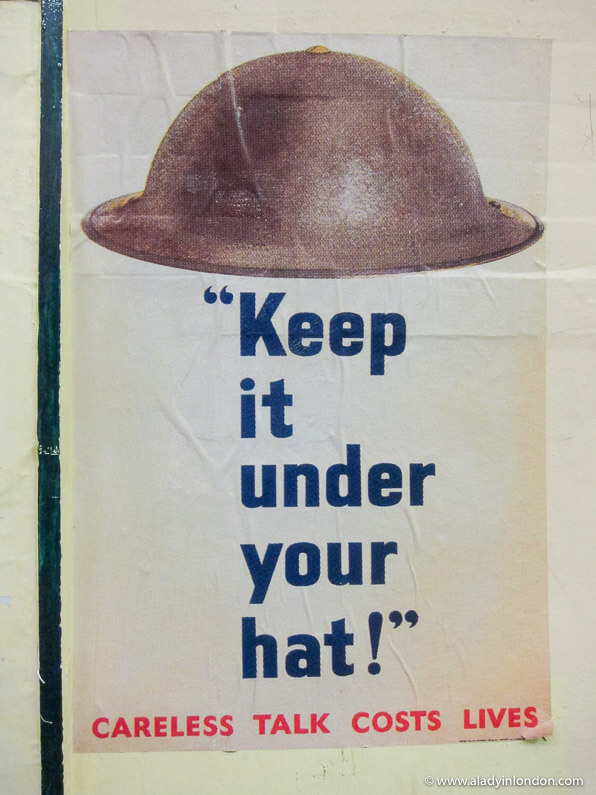 Poster in the disused Aldwych tube station in London
