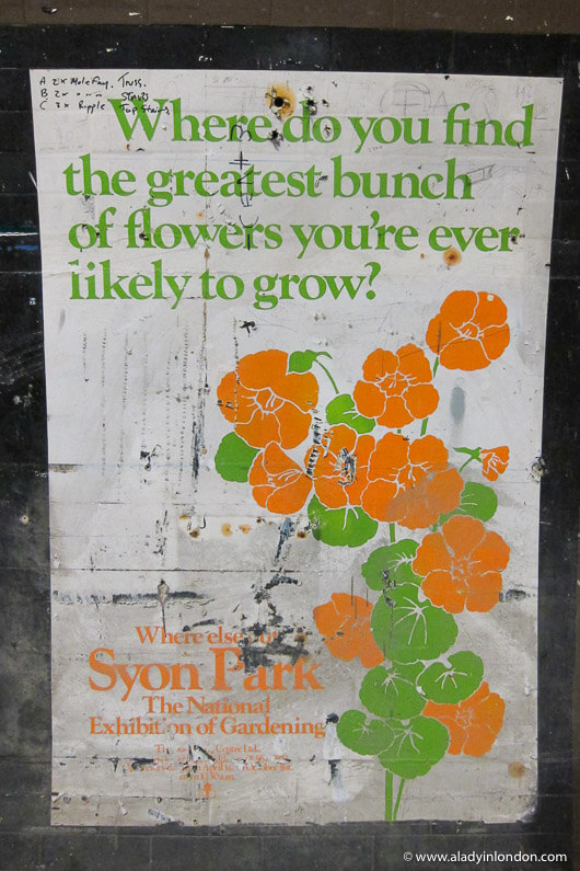 Poster in the disused Aldwych tube station in London