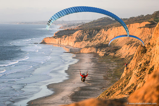 Paragliding in San Diego, California