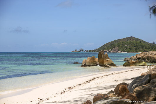 Beach on Praslin, Seychelles