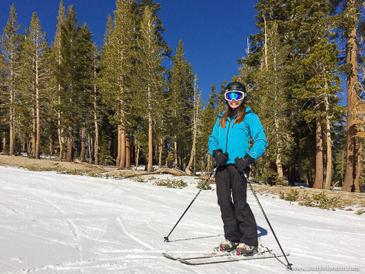 Skiing in Mammoth, California