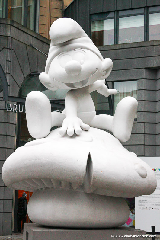 Smurf Sculpture in Brussels