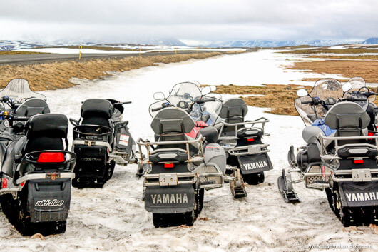 Snowmobiles in Iceland