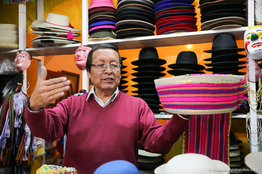Sombreria Benalcazar in Quito, Ecuador