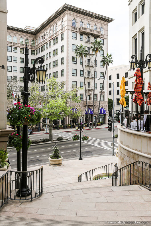 Beverly Wilshire Hotel on Wilshire Boulevard in Los Angeles