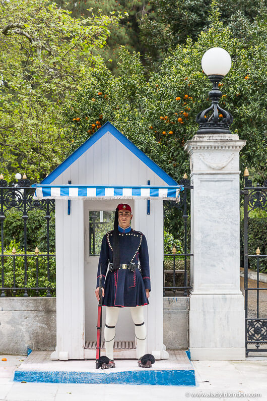 Guard in Athens, Greece