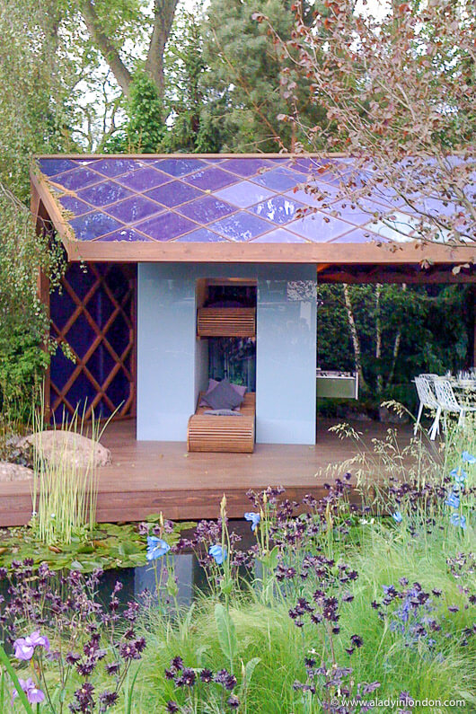 Garden pavilion at the Chelsea Flower Show in London