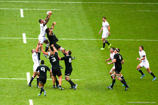 Rugby at Twickenham in London