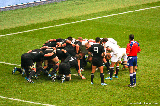 Rugby in Britain at Twickenham in London