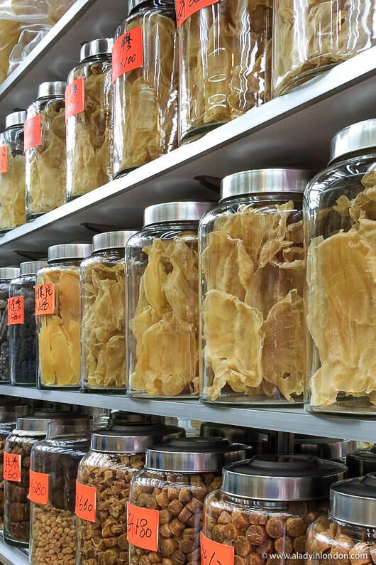 Dried Seafood Shop in Hong Kong