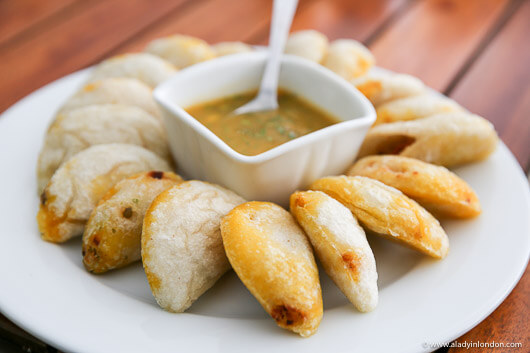 Empanadas at Mashpi Lodge in Ecuador