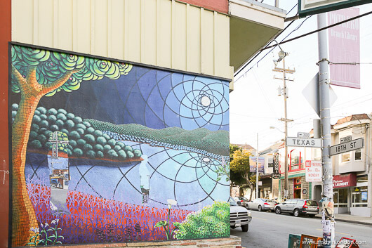 Mural in Potrero Hill, San Francisco