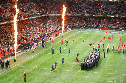 Rugby in Cardiff, Wales