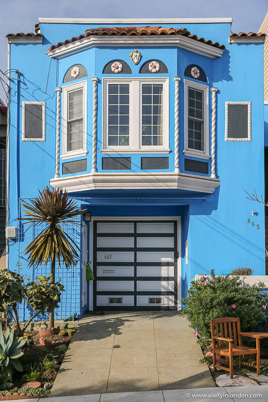 Blue House in San Francisco, California