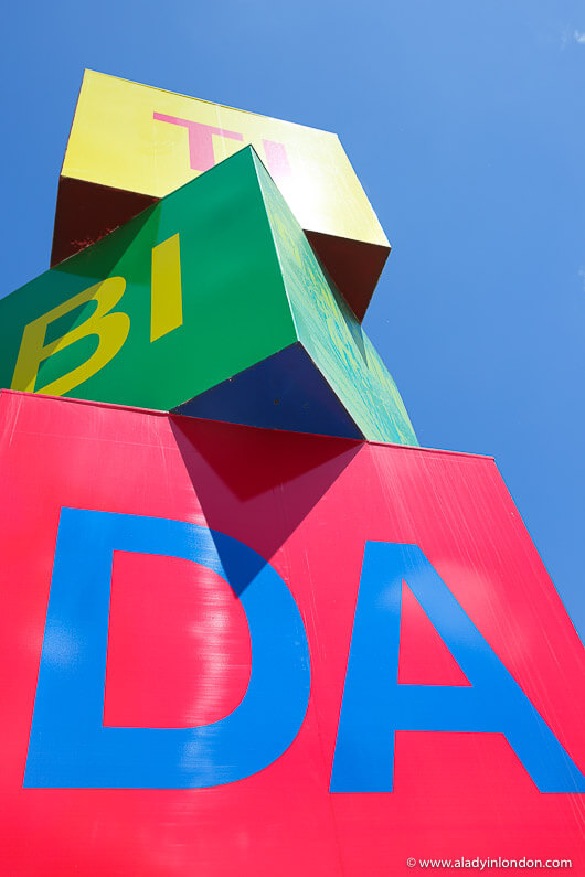 Tibidabo Sign in Barcelona