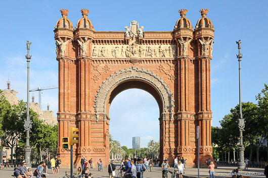 Triumphal Arch in Barcelona