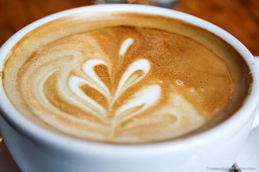 Lavender Latte at Cafe Medina in Vancouver