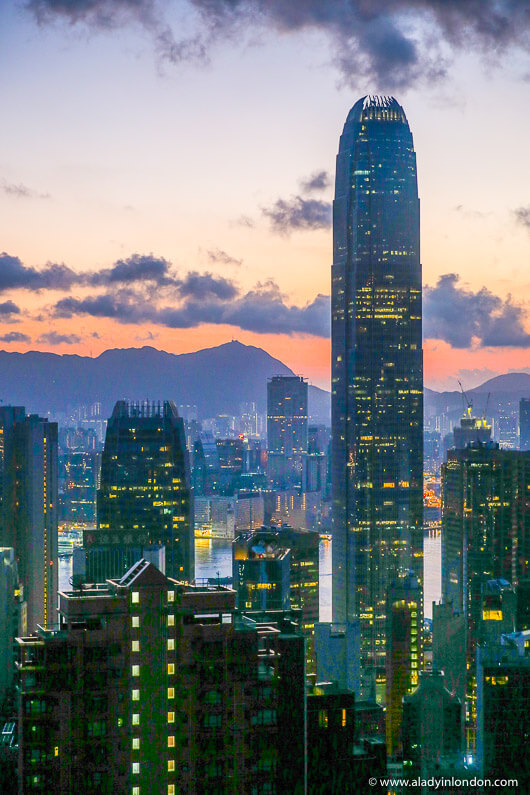 View of Hong Kong at Sunrise