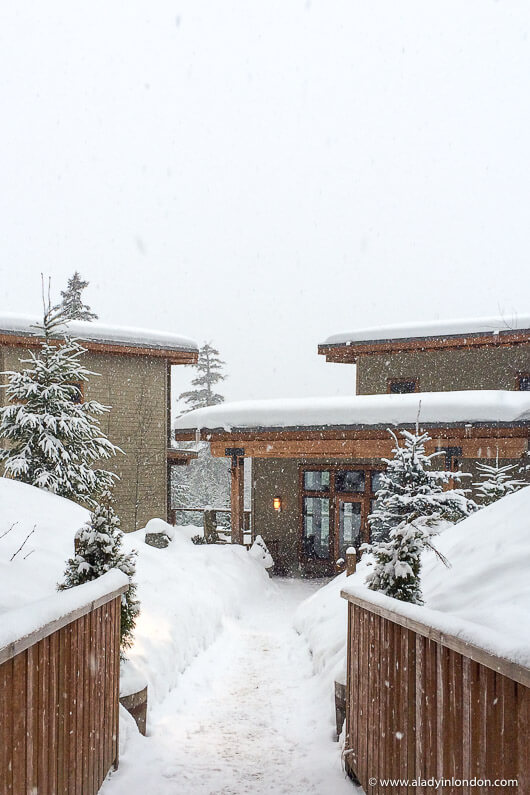 Scandinave Spa in Whistler in Winter