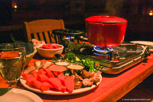 Fondue in Whistler