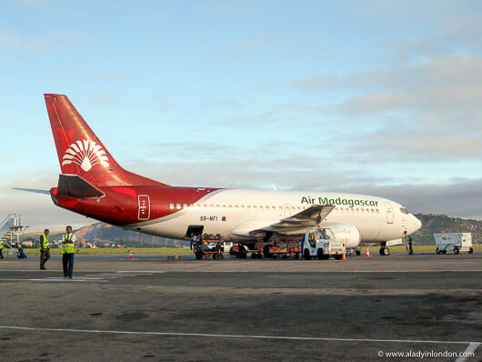 Air Madagascar plane at Antananarivo airport
