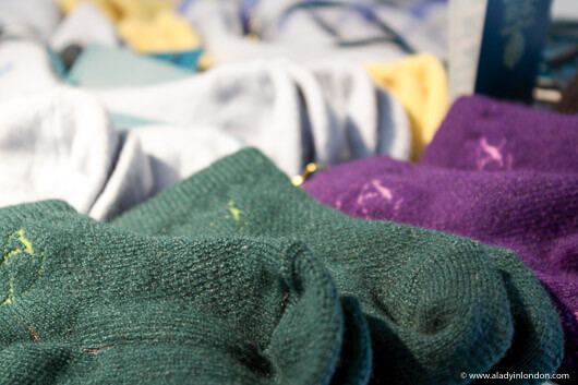 Socks at the Altai Cashmere Shop in Ulaanbaatar, Mongolia