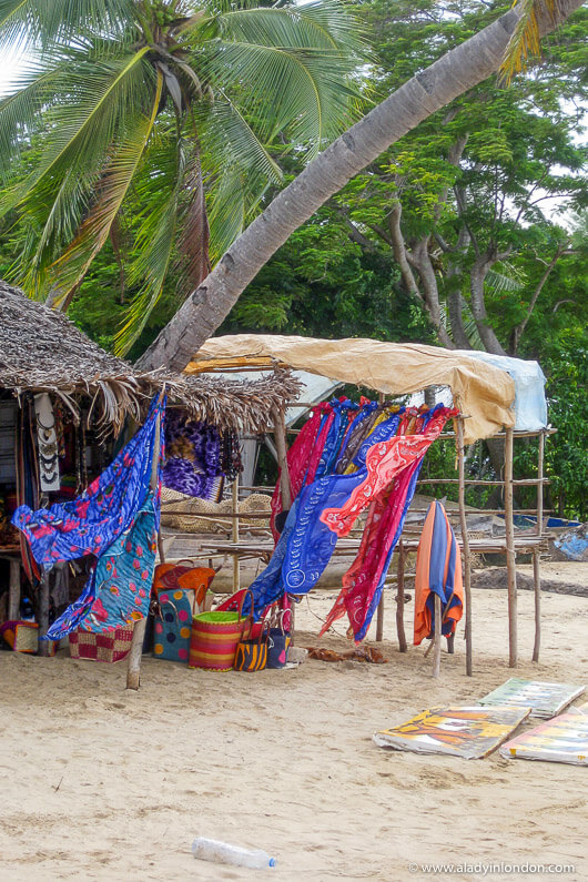 Shop on Andilana Beach in Nosy Be, Madagascar