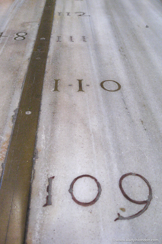 Floor of the Basilica di Santa Maria degli Angeli e dei Martiri church in Rome
