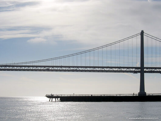 San Francisco Bay Bridge in October