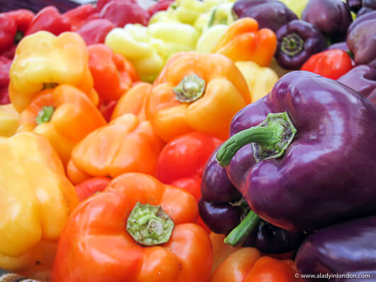 Bell Peppers at the Ferry Plaza Farmers Market in San Francisco