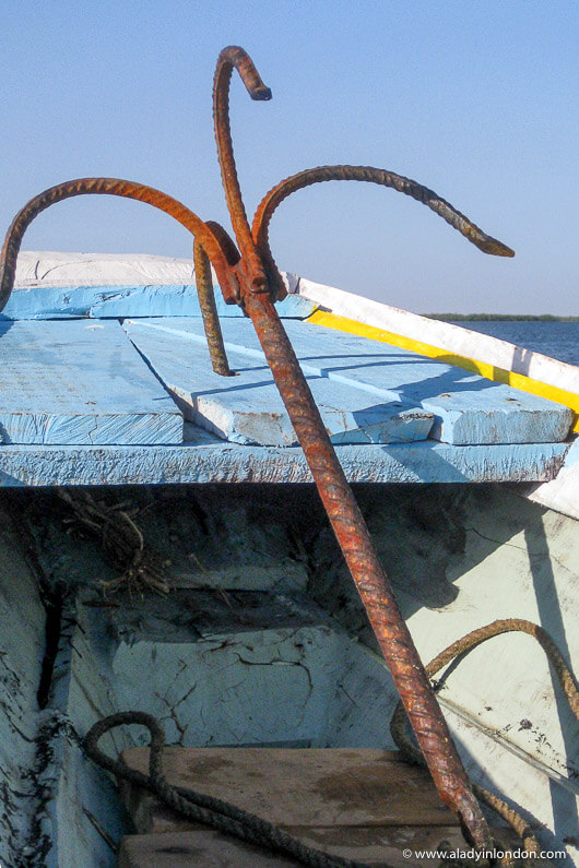 Boat Anchor in the Sine Saloum Delta in Senegal