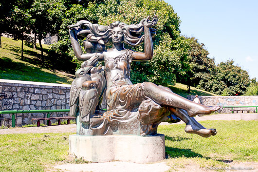 Sculpture in a park in Bratislava, Slovakia